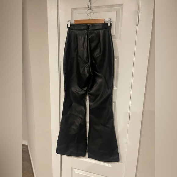 House of CB Mistress Rocks faux leather flare pants - Picture 5 of 11